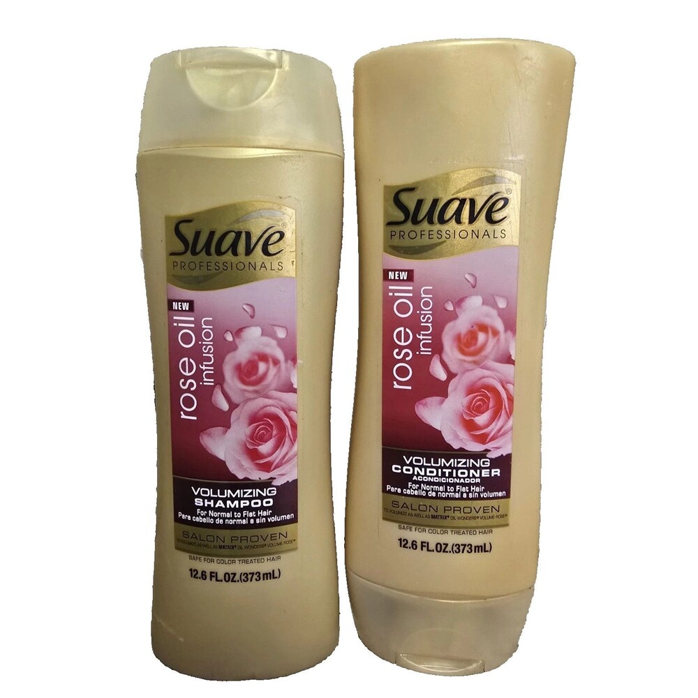 Suave Professionals Rose Oil Infusion Volumizing Shampoo & Conditioner 12.6 oz